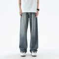 American Casual Blue Straight Jeans For Men