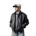 Casual Baseball Biker Jacket For Men Relaxed Fit