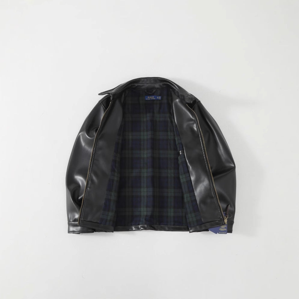 Casual Baseball Biker Jacket For Men Relaxed Fit