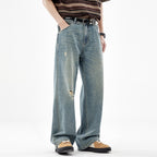 Fashion American Straight Ripped Jeans For Men