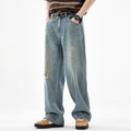 Fashion American Straight Ripped Jeans For Men