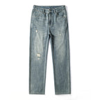 Fashion American Straight Ripped Jeans For Men