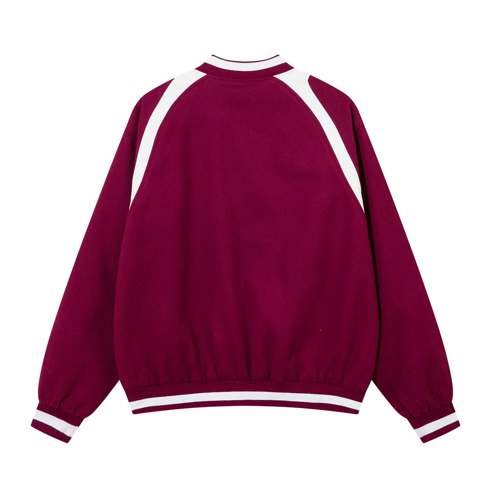 Fashion Personality Baseball Jacket Men Colorblock Casual