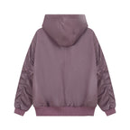Hooded Leather Coat Jacket Men Casual PU Outerwear