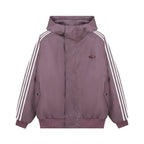 Hooded Leather Coat Jacket Men Casual PU Outerwear